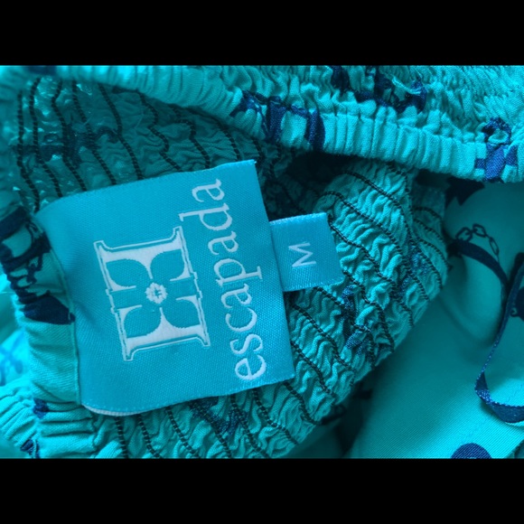 Escapada Nautical Strapless Dress Coverup Med - Picture 3 of 4